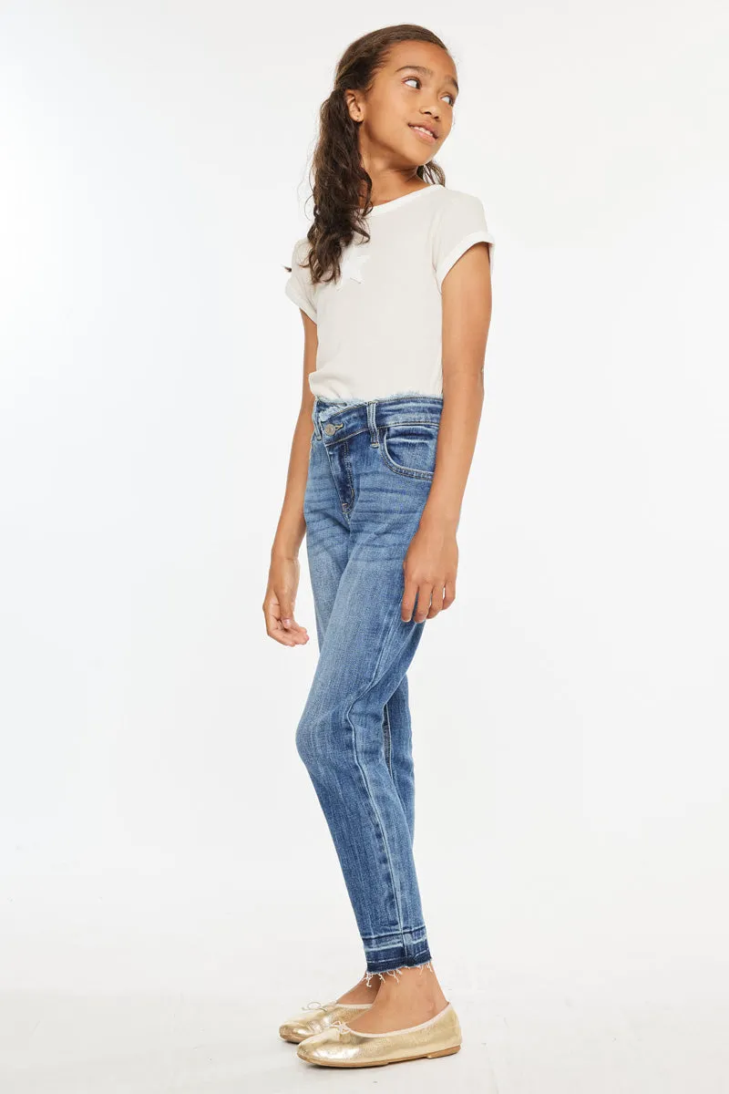 Pomey High Rise Ankle Skinny Kid Jeans sold by Kan Can product image thumbnail 4