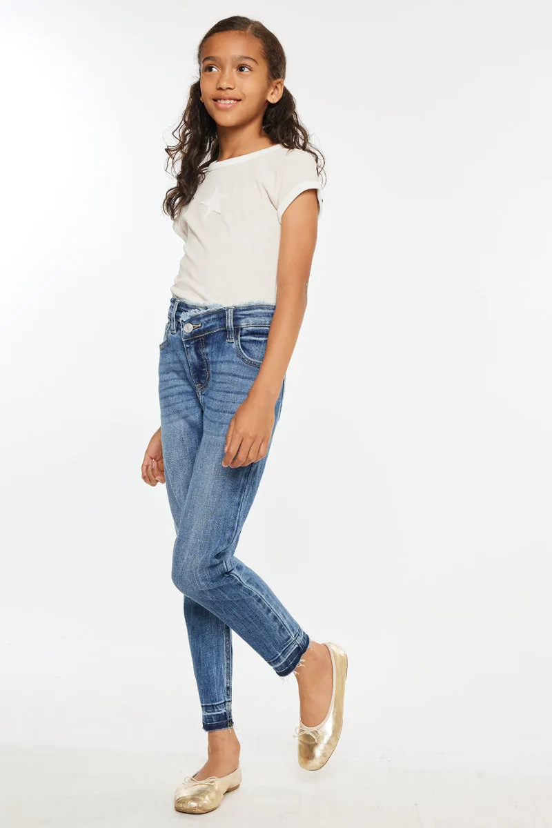 Pomey High Rise Ankle Skinny Kid Jeans sold by Kan Can product image thumbnail 2