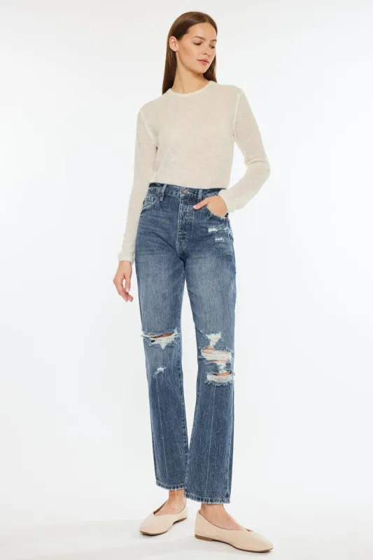 Hilana Ultra High Rise 90's Boyfriend Jeans sold by Kan Can