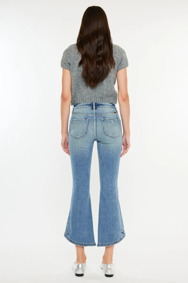 Raine High Rise Cropped Flare Jeans sold by Kan Can product image thumbnail 2