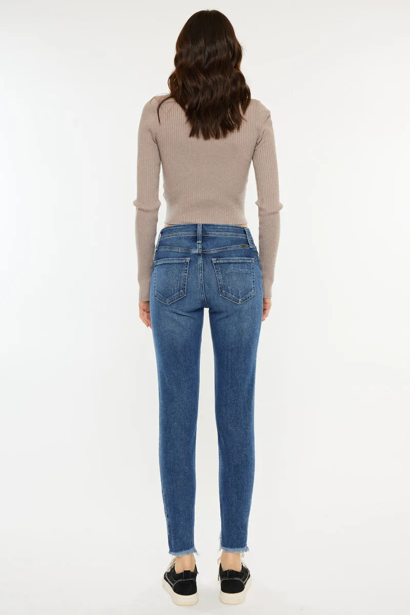 Luna High Rise Ankle Skinny Jeans sold by Kan Can product image thumbnail 2