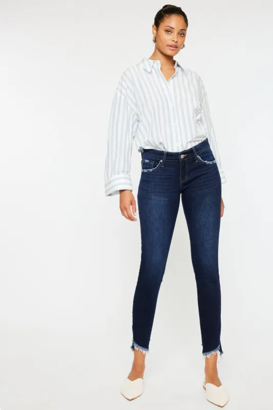 Alexa Low Rise Ankle Skinny Jeans sold by Kan Can