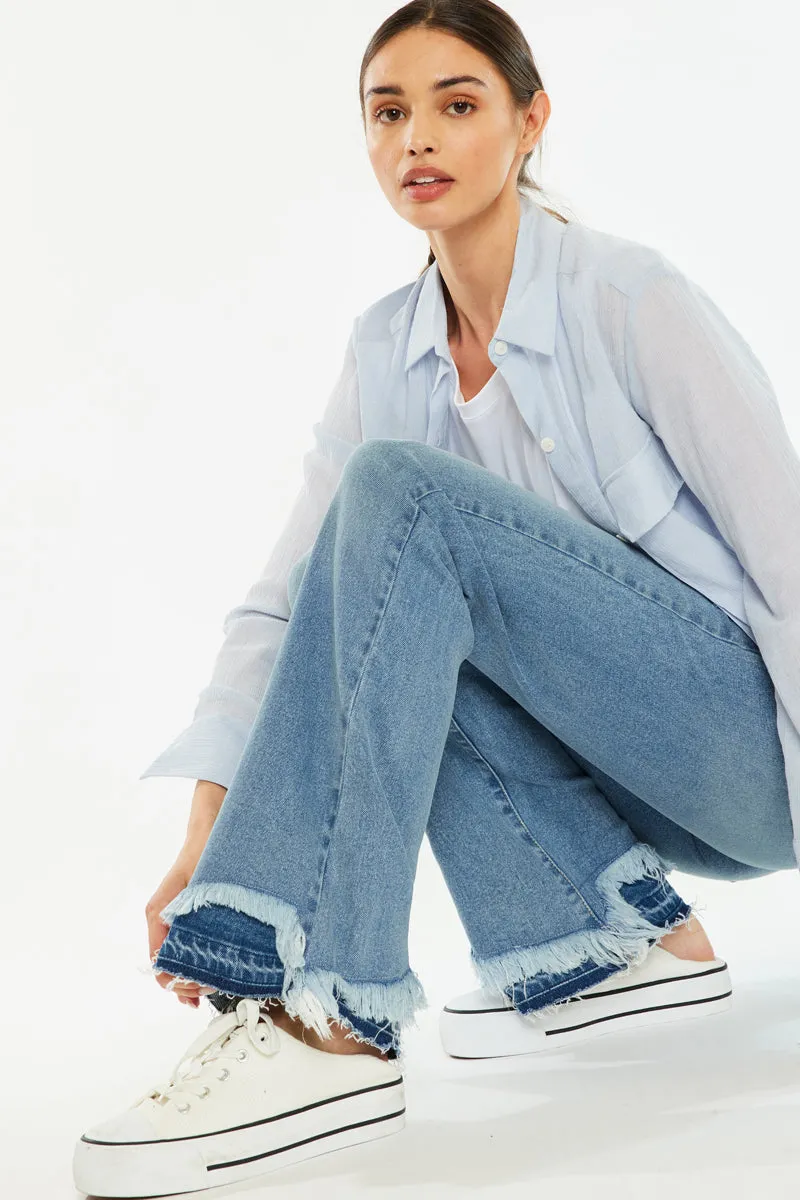Kristy High Rise Flare Jeans sold by Kan Can product image thumbnail 3