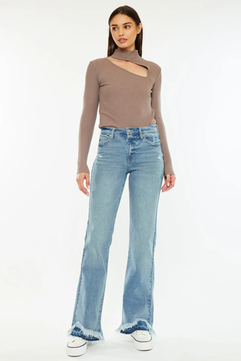 Kristy High Rise Flare Jeans sold by Kan Can product image thumbnail 5