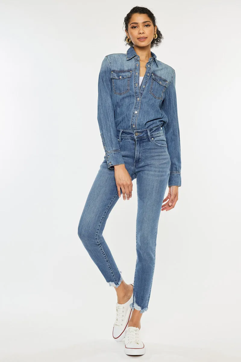 Lucia High Rise Ankle Skinny Jeans sold by Kan Can product image thumbnail 5