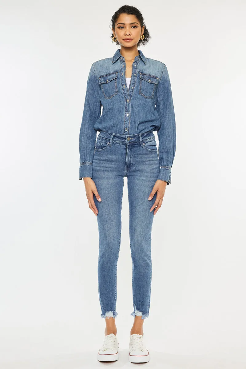 Lucia High Rise Ankle Skinny Jeans sold by Kan Can product image thumbnail 4