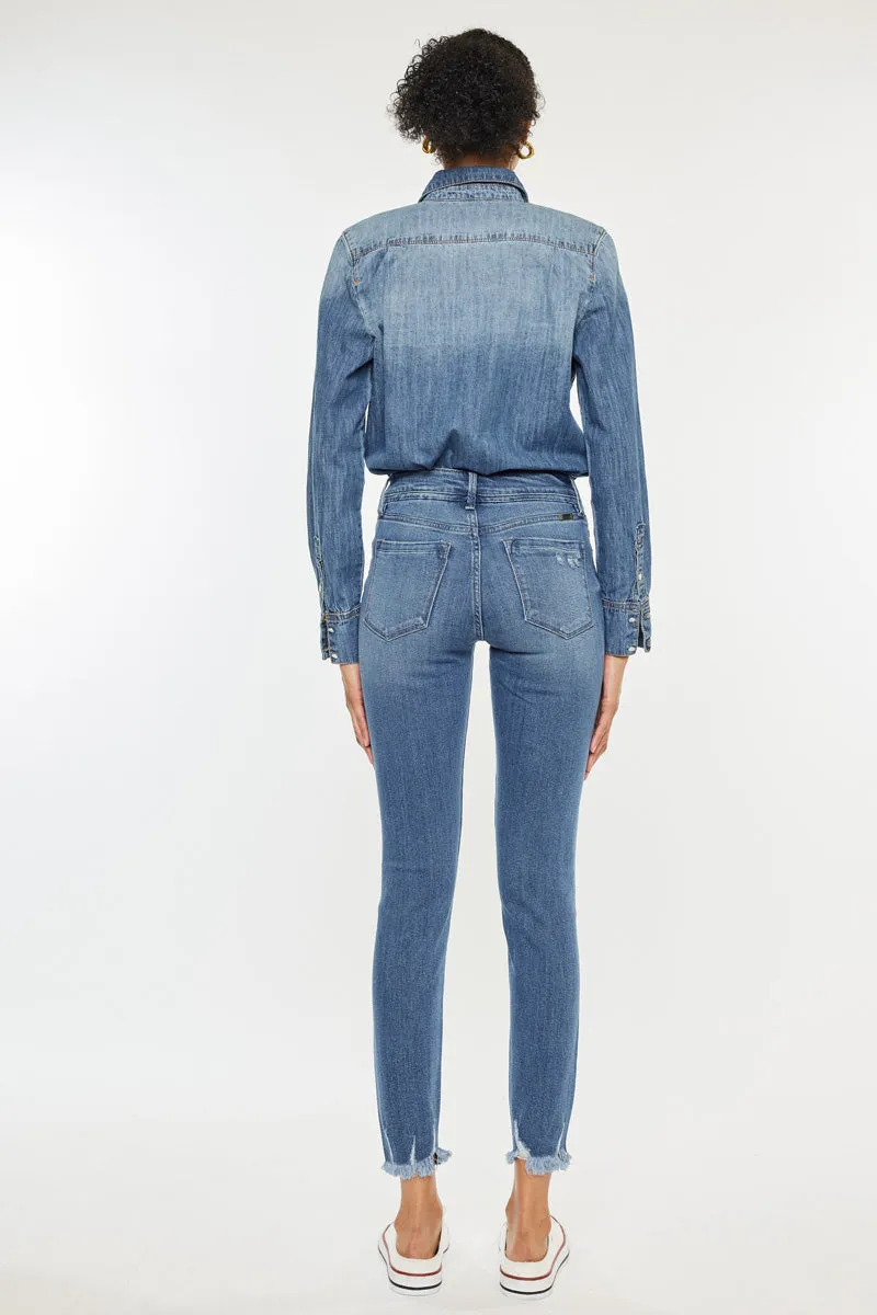 Lucia High Rise Ankle Skinny Jeans sold by Kan Can product image thumbnail 2