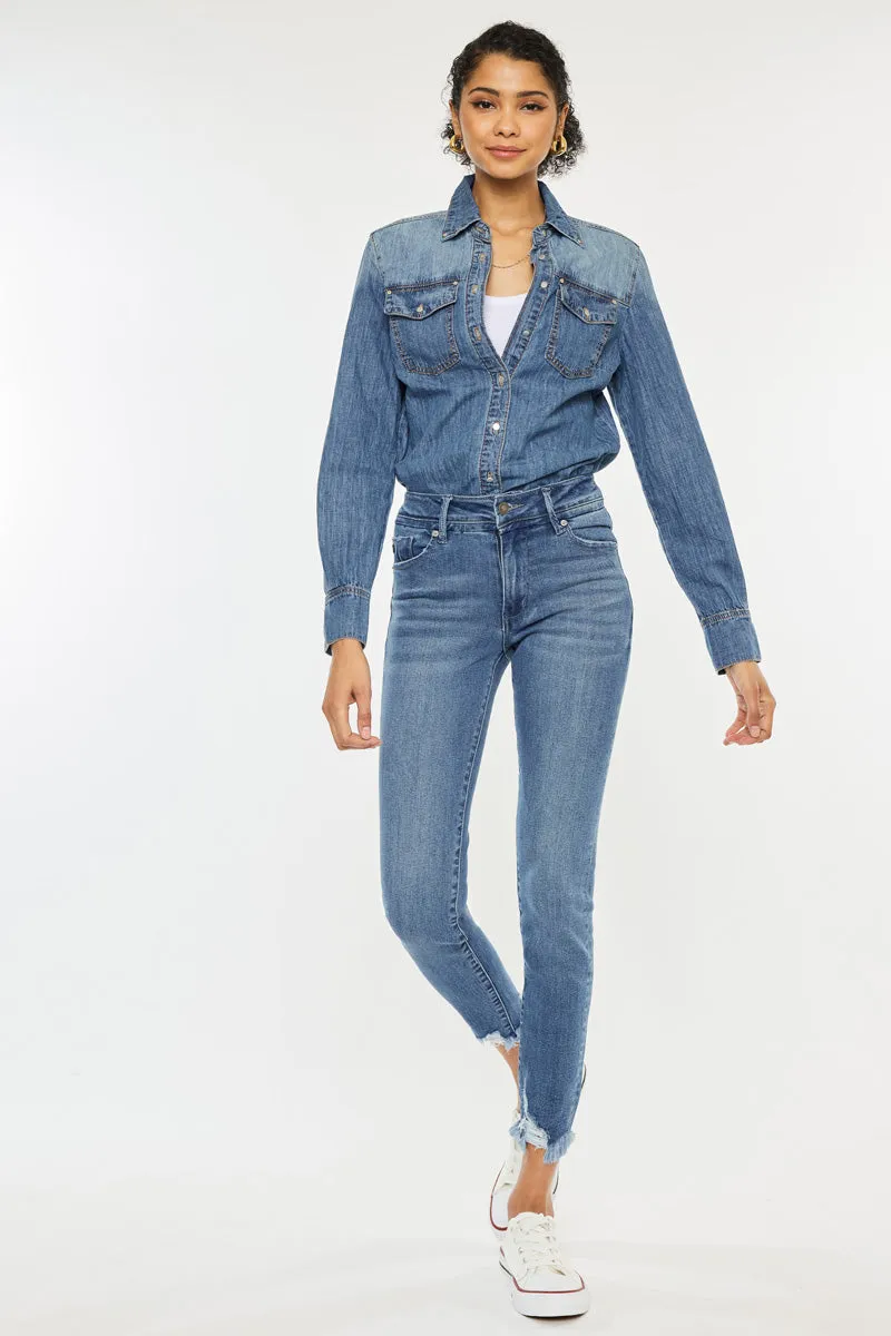 Lucia High Rise Ankle Skinny Jeans sold by Kan Can product image thumbnail 3