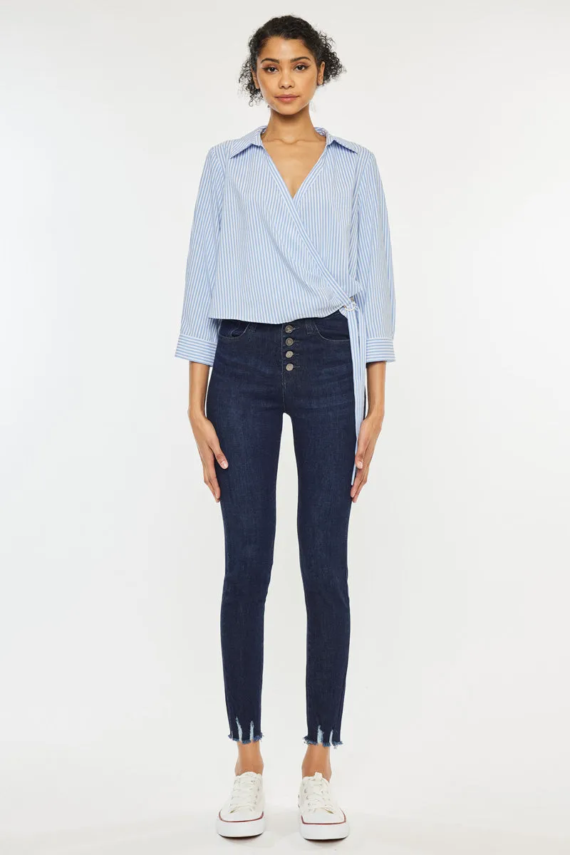 Clove High Rise Ankle Skinny Jeans sold by Kan Can product image thumbnail 3