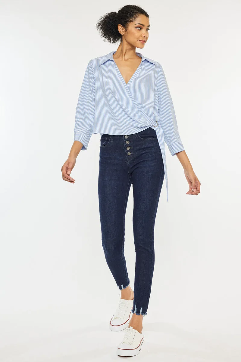 Clove High Rise Ankle Skinny Jeans sold by Kan Can product image thumbnail 5
