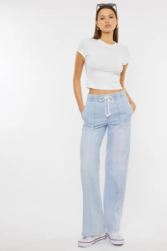 Alina Ultra High Rise Wide Leg Jeans sold by Kan Can