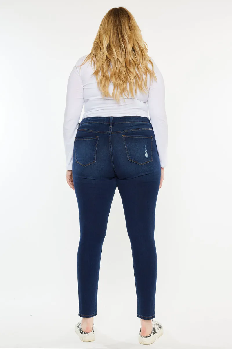 Jennifer Mid Rise Super Skinny Jeans (Plus Size) sold by Kan Can product image thumbnail 2
