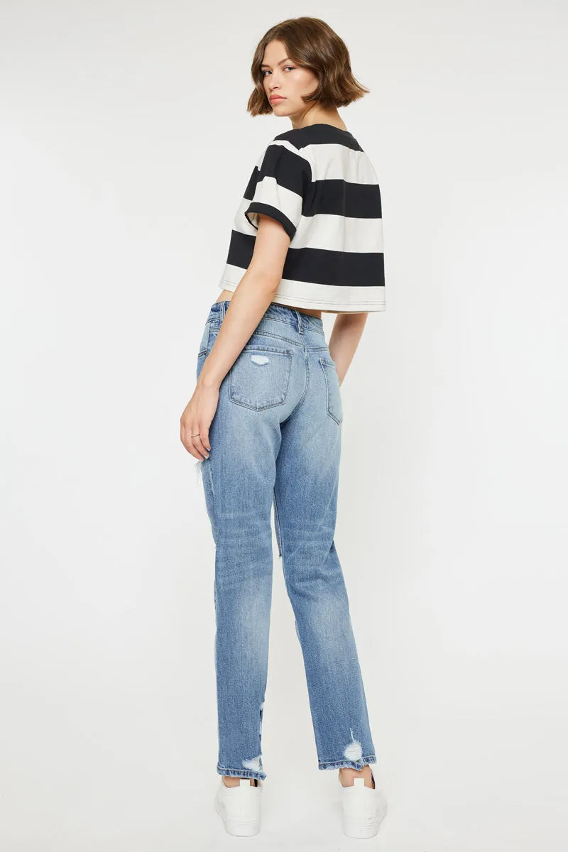 Devika Mid Rise Boyfriend Jeans sold by Kan Can product image thumbnail 2