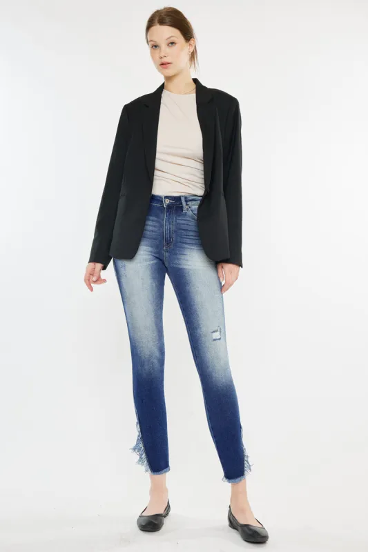 Geneva High Rise Ankle Skinny Jeans sold by Kan Can
