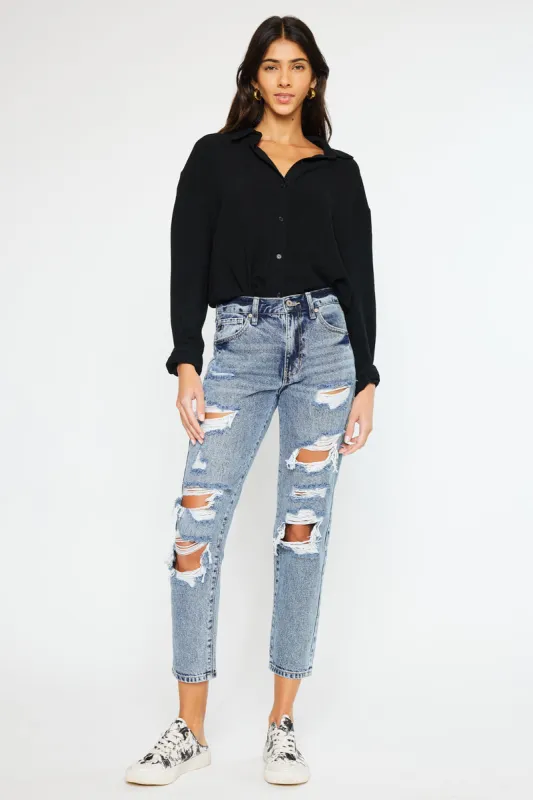 Karen Ultra High Rise Mom Jeans sold by Kan Can