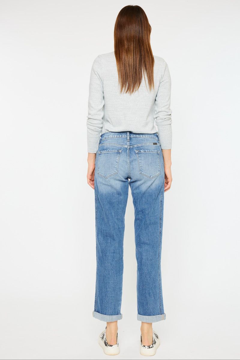 Isa Mid Rise Slim Boyfriend Jeans sold by Kan Can product image thumbnail 3