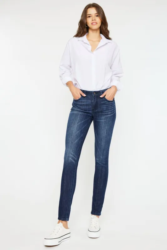 Ashlyn Mid Rise Super Skinny Jeans made by Kan Can