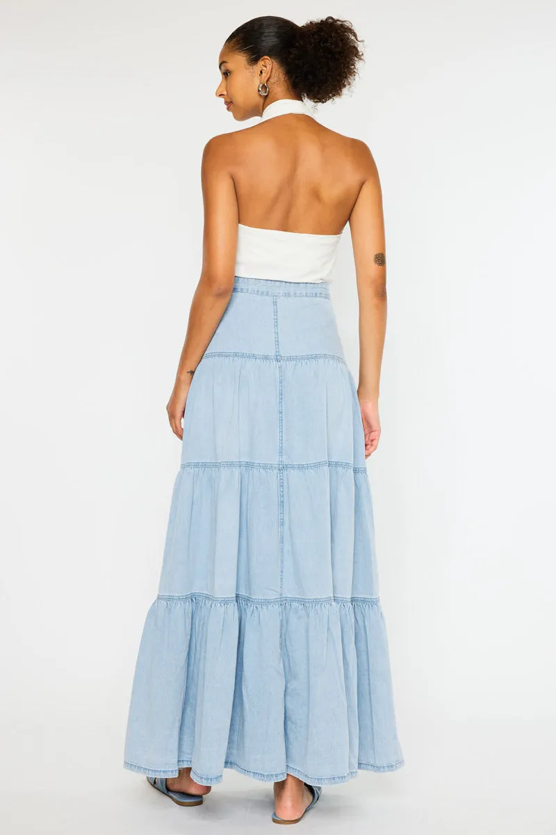 Thalia Maxi Denim Skirt sold by Kan Can product image thumbnail 3