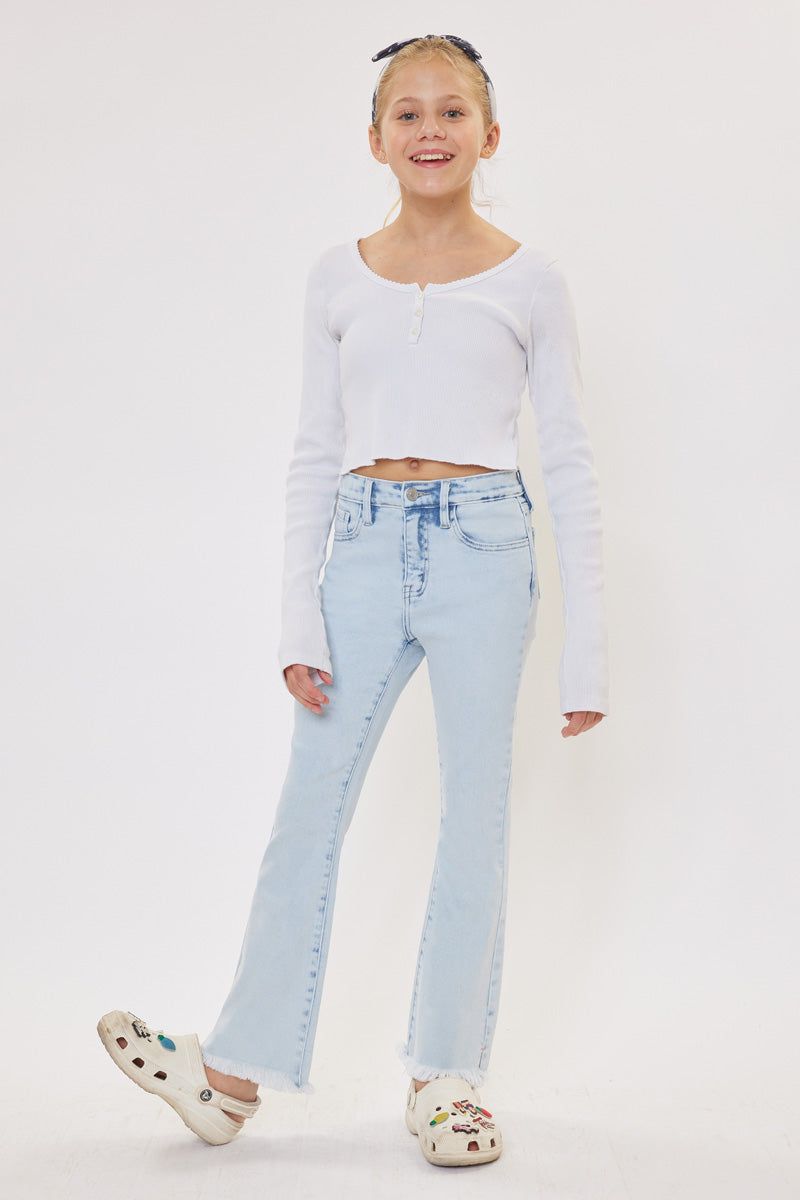 Winter High Rise Flare Kid Jeans sold by Kan Can product image thumbnail 4