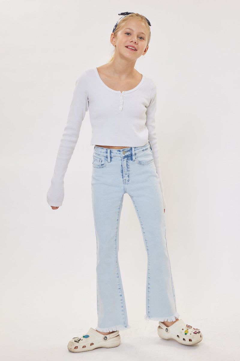 Winter High Rise Flare Kid Jeans sold by Kan Can product image thumbnail 3