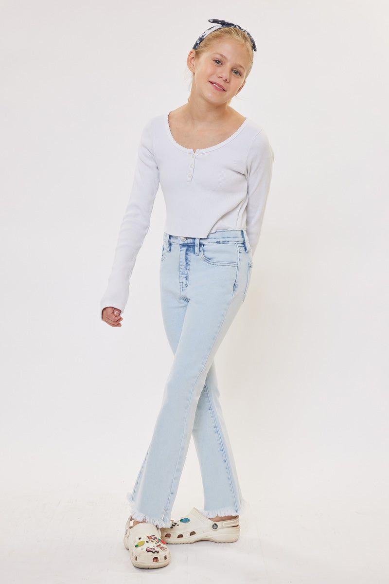 Winter High Rise Flare Kid Jeans sold by Kan Can product image thumbnail 2