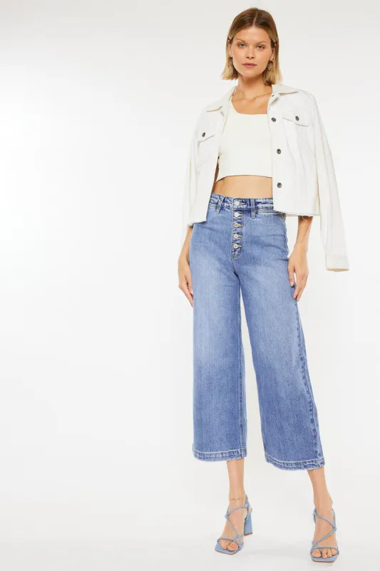 Kathleen Ultra High Rise Wide Leg Jeans sold by Kan Can