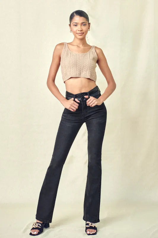 Jeanie High Rise Bootcut Jeans sold by Kan Can