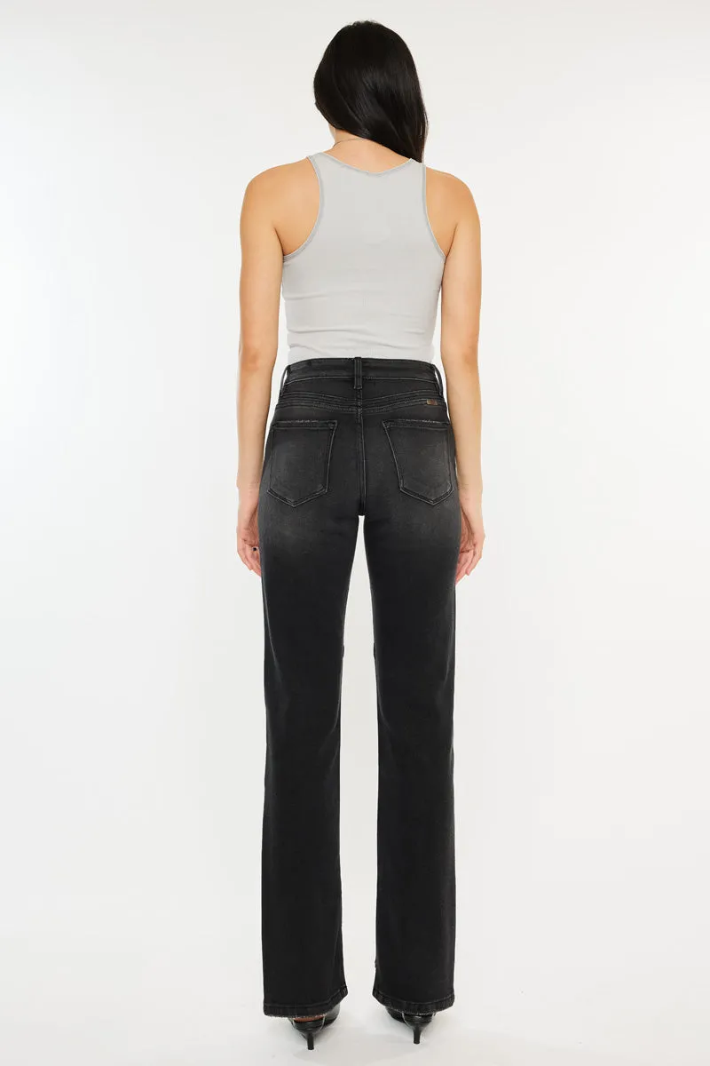 Berry High Rise Slit Straight sold by Kan Can product image thumbnail 3