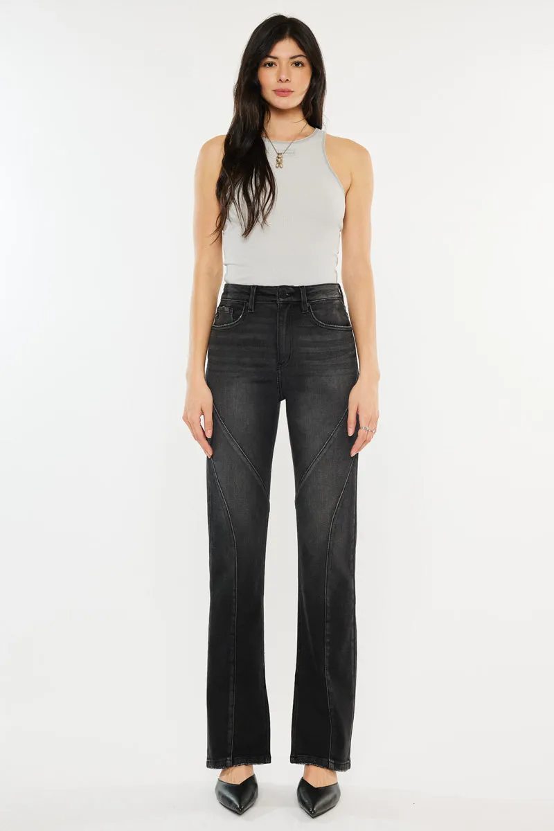 Berry High Rise Slit Straight sold by Kan Can product image thumbnail 4