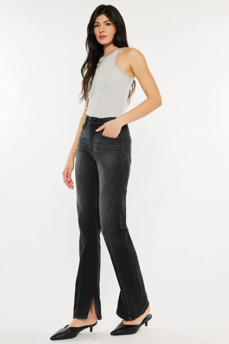 Berry High Rise Slit Straight sold by Kan Can product image thumbnail 5