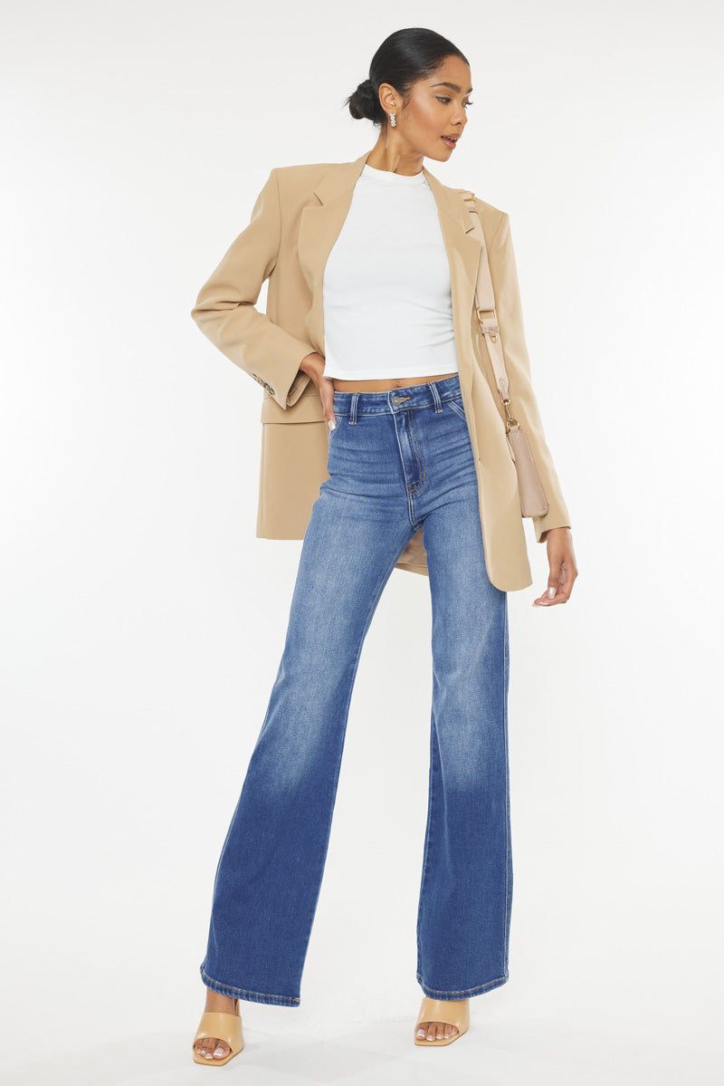 Celia Ultra High Rise Wide Flare sold by Kan Can