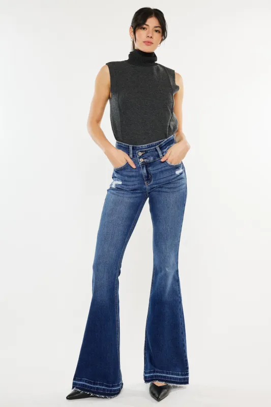 Amaya High Rise Flare Jeans sold by Kan Can