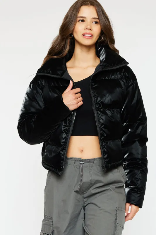 Lux Cropped Puffer Jacket sold by Kan Can