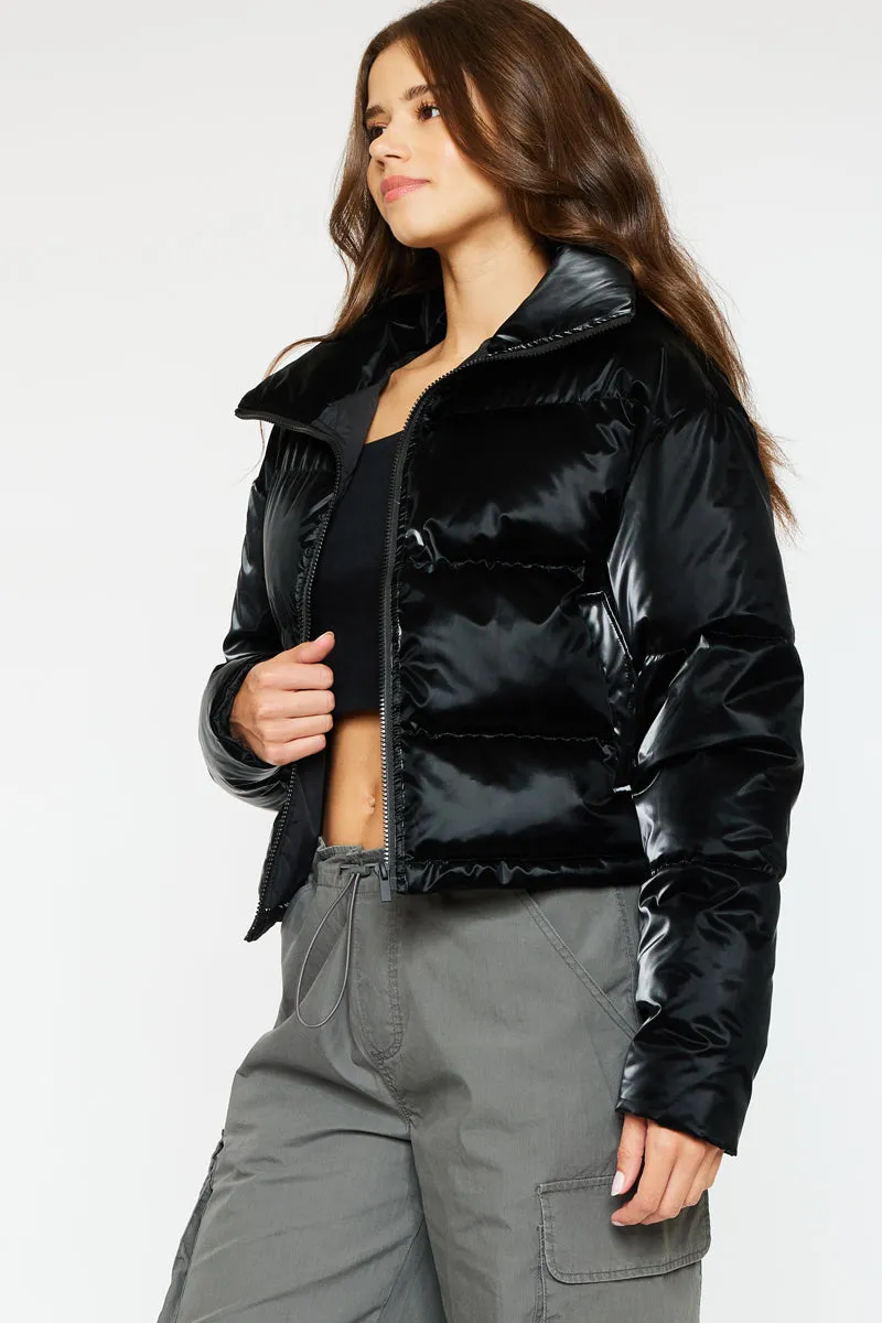Lux Cropped Puffer Jacket sold by Kan Can product image thumbnail 5