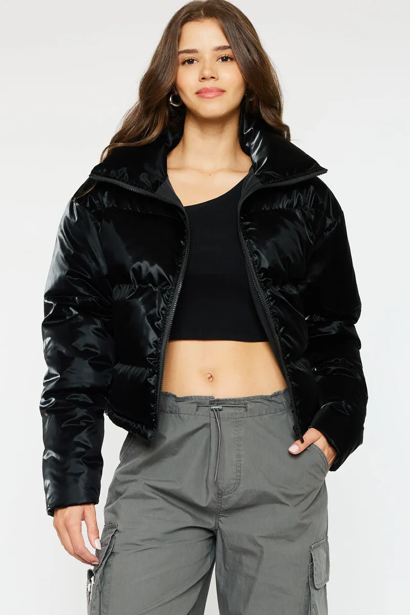 Lux Cropped Puffer Jacket sold by Kan Can product image thumbnail 4