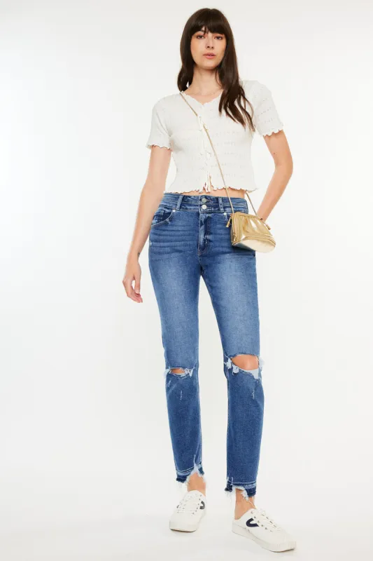Pamela High Rise Slim Straight Leg Jeans sold by Kan Can