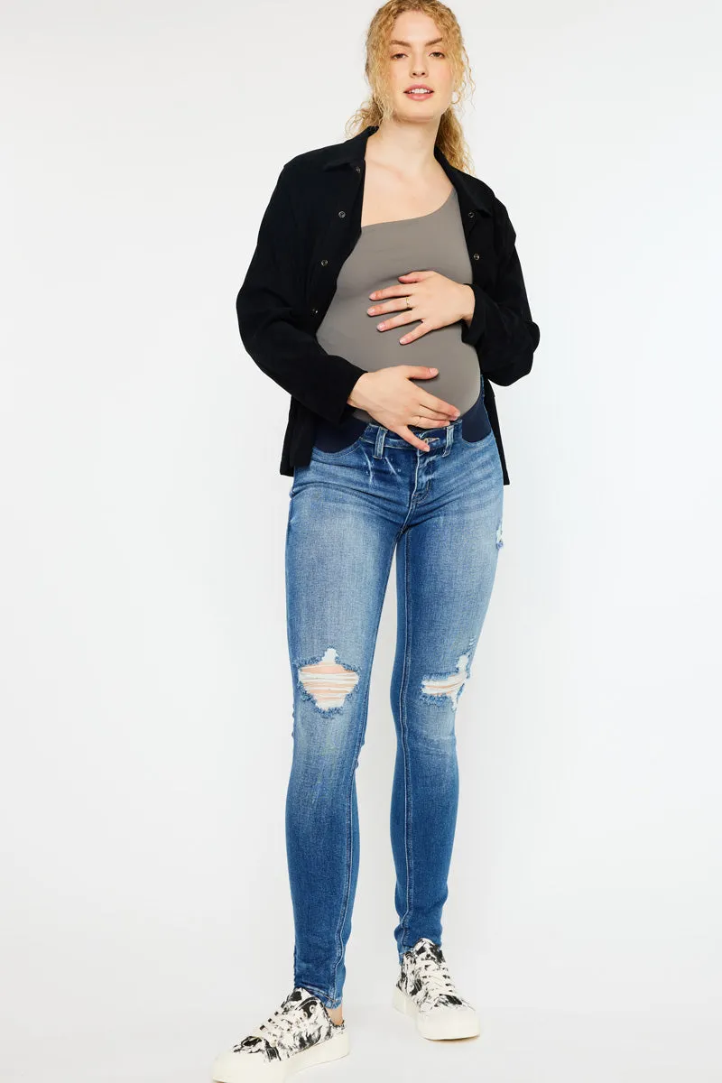 Tate Maternity Super Skinny Jeans sold by Kan Can