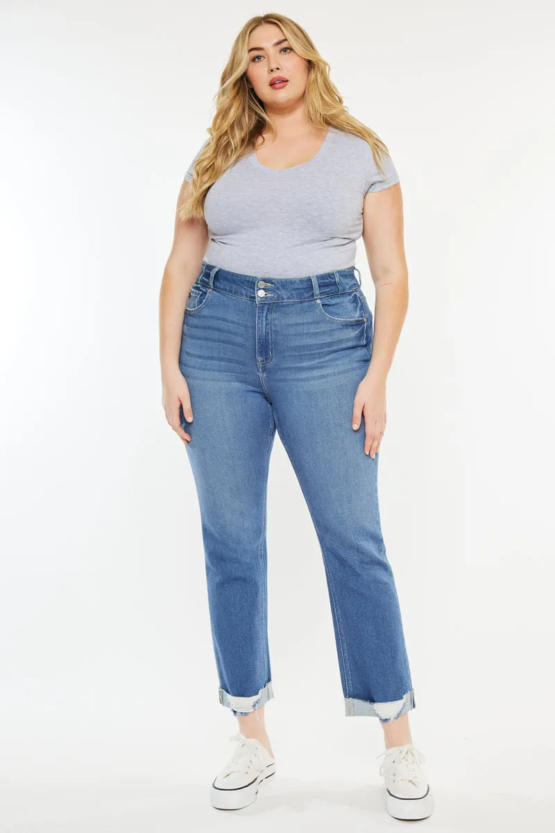 Penny High Rise Slim Straight Jeans (Plus Size) sold by Kan Can product image thumbnail 3