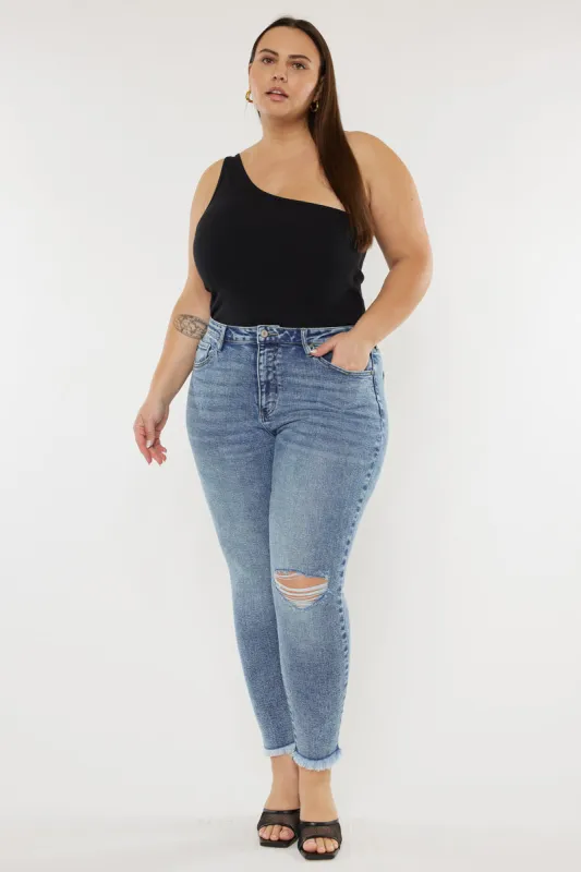 Bellita High Rise Ankle Skinny Jeans (Plus Size) sold by Kan Can