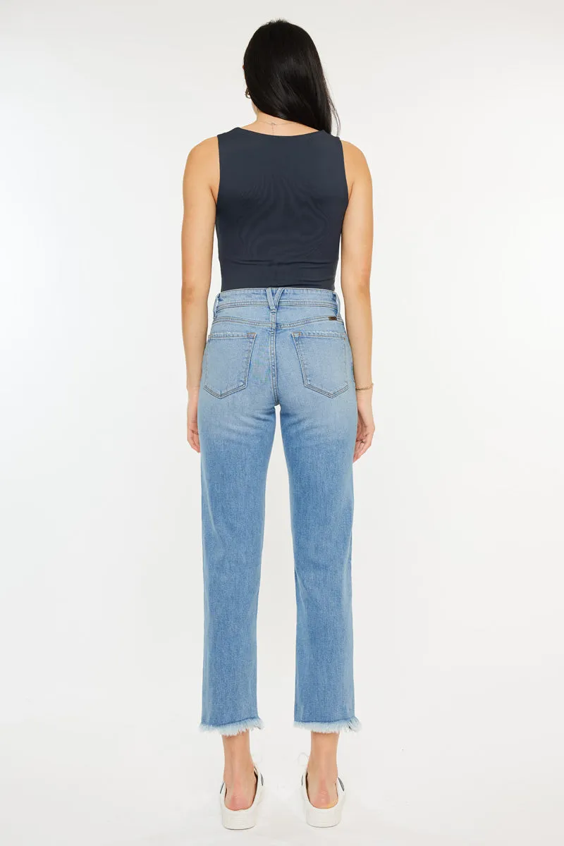 Nancy Essentials High Rise Slim Straight Leg Jeans sold by Kan Can product image thumbnail 2