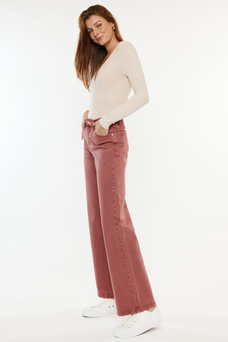 Aveline High Rise Wide Leg Jeans sold by Kan Can product image thumbnail 4