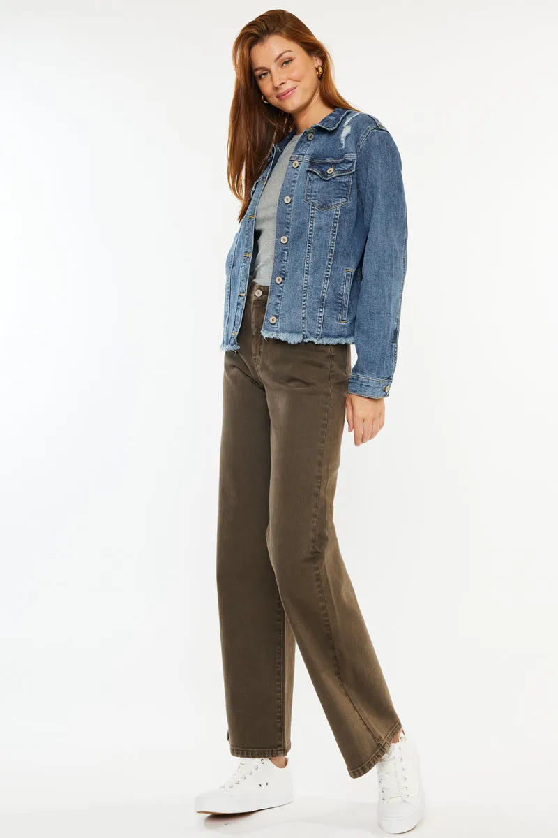 Aveline High Rise Wide Leg Jeans sold by Kan Can product image thumbnail 3