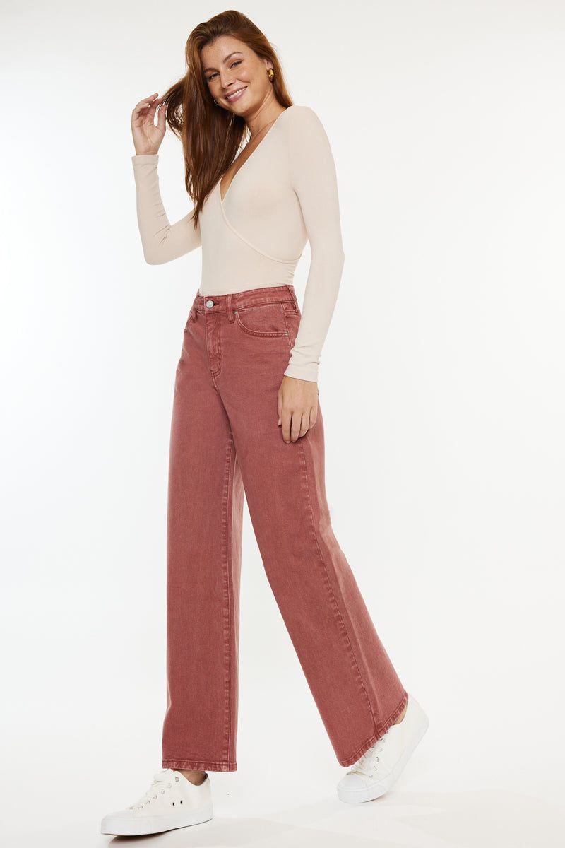 Aveline High Rise Wide Leg Jeans sold by Kan Can product image thumbnail 5