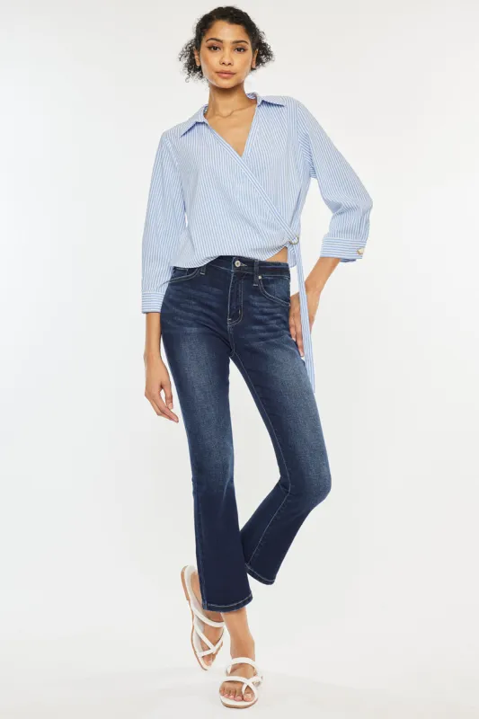 Kyeri High Rise Kick-Flare Jeans sold by Kan Can