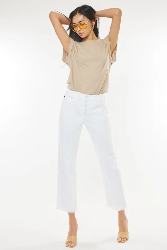 Cammie High Rise Straight Leg Jeans sold by Kan Can