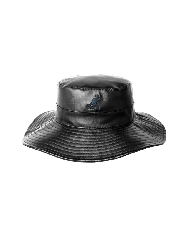 Faux Leather Reversible Bucket sold by Kangol