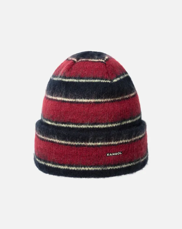 Fuzzy Stripe Beanie sold by Kangol