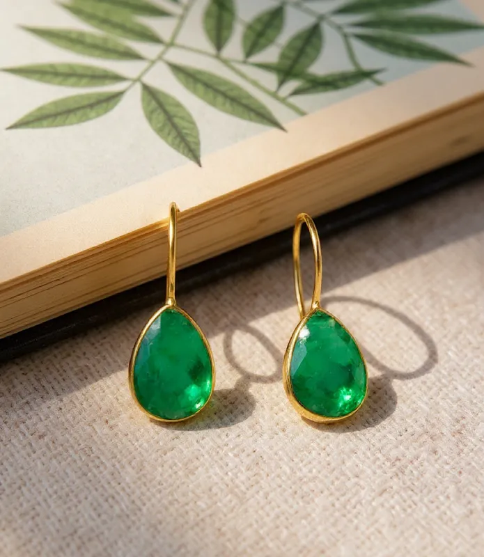 Gemstone Teardrop Earrings sold by Karen Kane