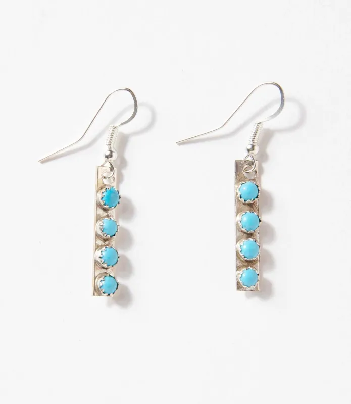 Turquoise Bar Dangle Earrings sold by Karen Kane