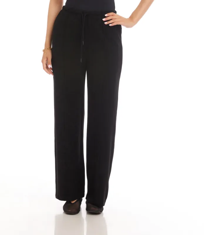 Drawstring Pintuck Sweatpants made by Karen Kane